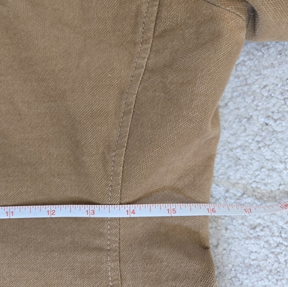 BANANA REPUBLIC Fitted Cotton Tan Blazer With Gold Buttons And Elbow Patches.4P - Picture 15 of 16